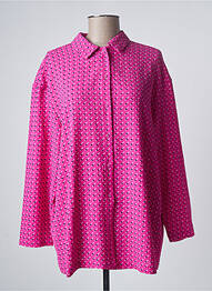 Chemisier imprimé fantaisie manches longues rose ONLY femme