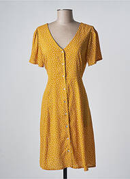 Robe courte manches courtes manches courtes jaune ONLY femme