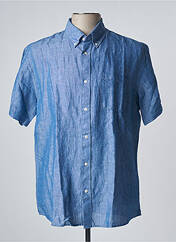 Chemise manches courtes bleu SELECTED pour homme seconde vue