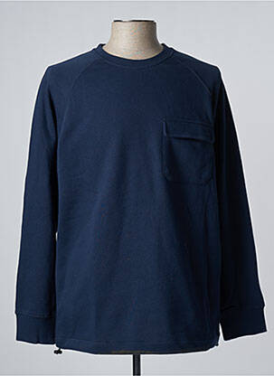 Sweat-shirt bleu SELECTED pour homme
