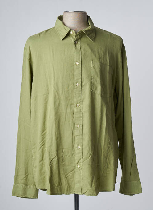 Chemise manches longues vert SELECTED pour homme
