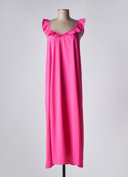 Robe longue rose ONLY pour femme