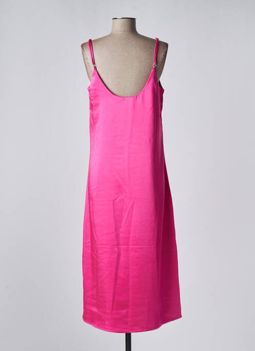 Robe mi-longue rose ONLY pour femme