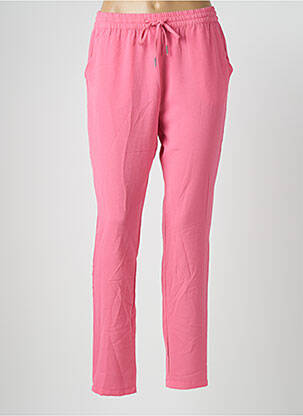 Pantalon droit taille élastique taille normale rose ONLY femme