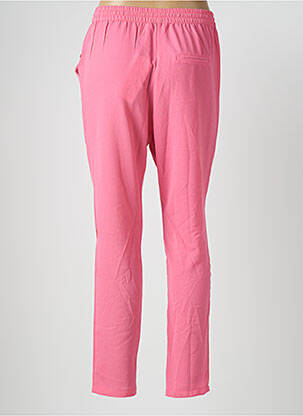 Pantalon droit taille élastique taille normale rose ONLY femme