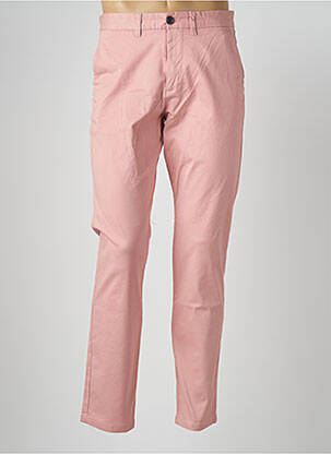 Pantalon chino tissage popeline taille normale rose SELECTED homme