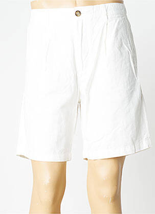 Bermuda coupe droite taille normale blanc SELECTED homme