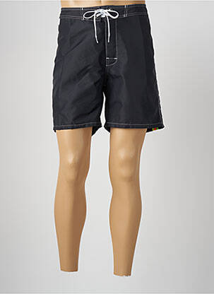 Short de bain effet matière satinée bleu SUNDEK homme