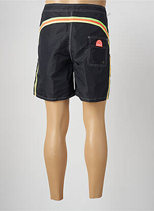 Short de bain effet matière satinée bleu SUNDEK homme