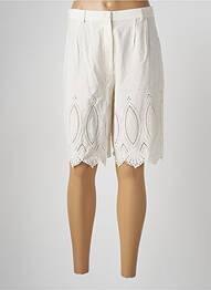 Bermuda taille haute taille haute beige SESSUN femme