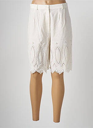 Bermuda taille haute taille haute beige SESSUN femme