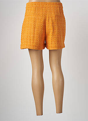 Short taille à pinces taille haute orange ONLY femme