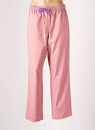 Pantalon droit tissage popeline taille normale rose ESSENTIEL ANTWERP femme