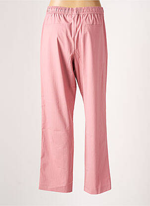 Pantalon droit tissage popeline taille normale rose ESSENTIEL ANTWERP femme