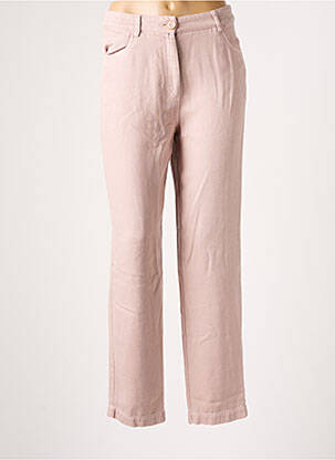 Jeans coupe droite taille haute taille haute rose SESSUN femme