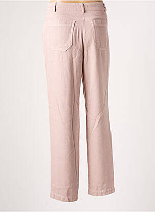 Jeans coupe droite taille haute taille haute rose SESSUN femme