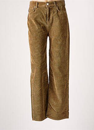 Pantalon droit marron LEON & HARPER pour femme