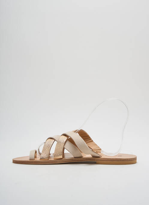 Tongs beige SANDALIA CYCLADES pour femme