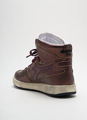 Baskets bout rond talon plat jusqu'à 3cm violet DIADORA femme