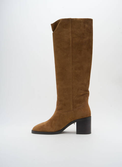 Bottes nubuck talon de 4 à 6cm marron LOLA CRUZ femme