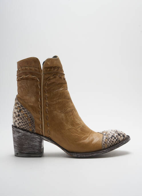 Bottines/Boots beige MEXICANA pour femme