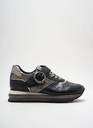 Baskets semelle amovible talon de 4 à 6cm noir REGARD femme