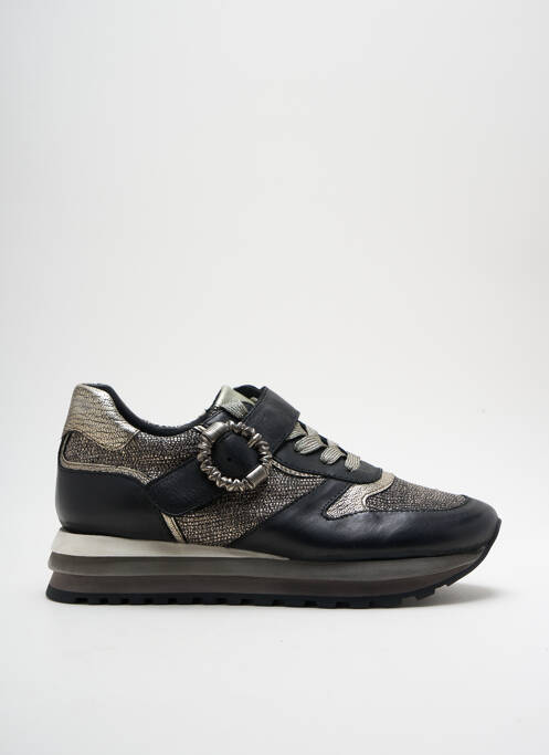 Baskets semelle amovible talon de 4 à 6cm noir REGARD femme