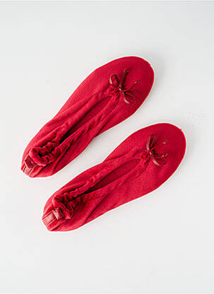 Chaussons/Pantoufles rouge GLOVE STORY pour femme