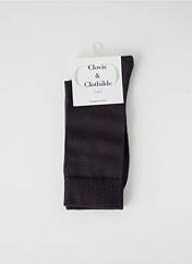 Chaussettes gris CLOVIS & CLOTHILDE pour femme seconde vue