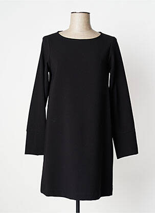 Robe courte manches longues manches longues noir MÊME ROAD femme
