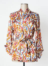 Veste kimono col v beige PAKO LITTO femme