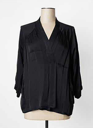 Veste kimono noir PAKO LITTO pour femme