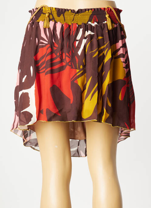 Jupe courte marron MÊME ROAD pour femme