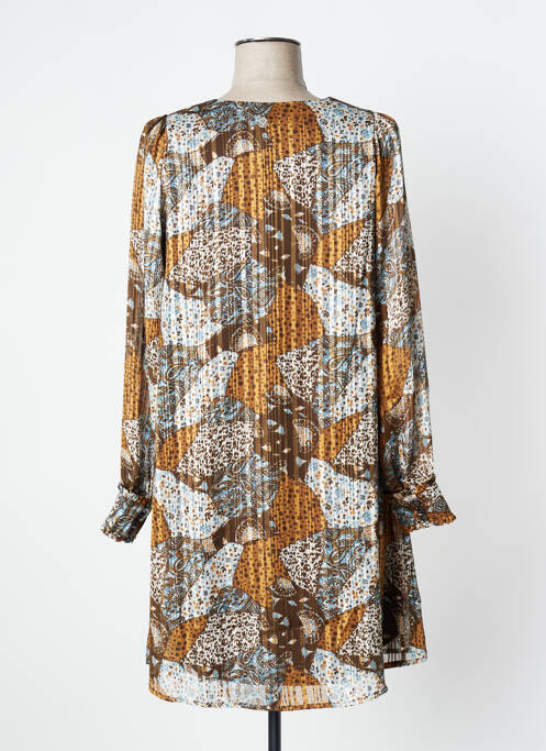 Robe courte marron LOLA ESPELETA pour femme