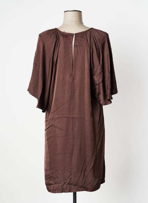 Robe courte marron MÊME ROAD pour femme