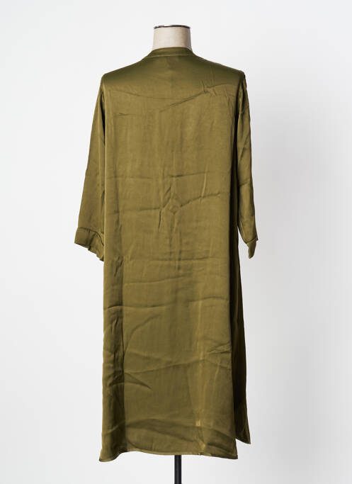 Robe mi-longue vert PAKO LITTO pour femme