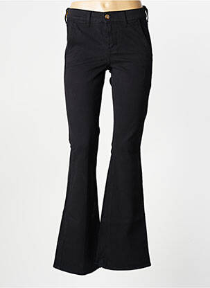 Pantalon flare stretch taille normale noir HAPPY femme