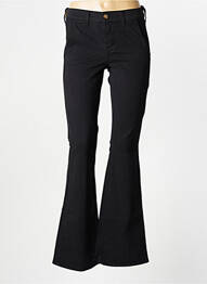 Pantalon flare stretch taille normale noir HAPPY femme