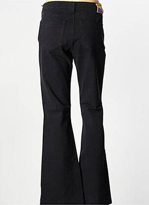 Pantalon flare stretch taille normale noir HAPPY femme
