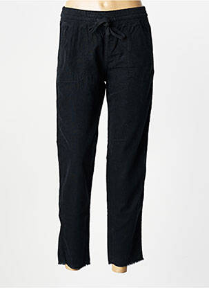 Pantalon 7/8 stretch taille normale noir HAPPY femme