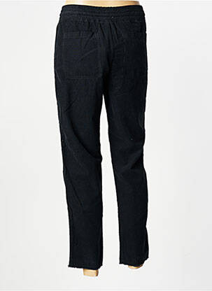 Pantalon 7/8 stretch taille normale noir HAPPY femme