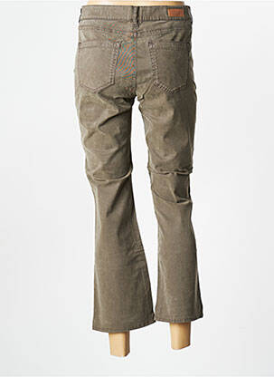 Pantalon 7/8 stretch taille normale vert HAPPY femme