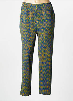 Pantalon droit stretch taille normale vert PAKO LITTO femme