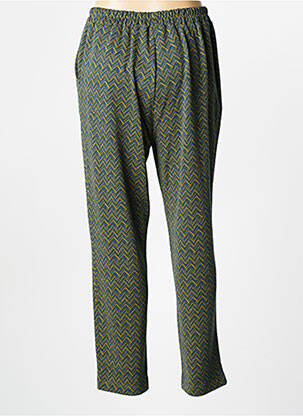 Pantalon droit stretch taille normale vert PAKO LITTO femme