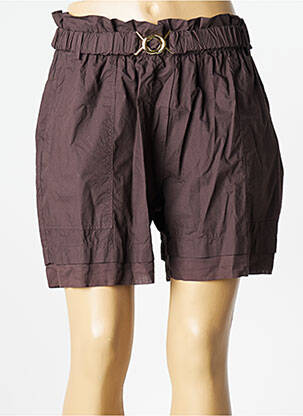 Short taille normale taille normale marron MÊME ROAD femme