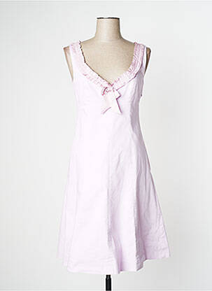 Robe mi-longue sans manche sans manche rose TARA JARMON femme