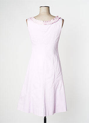 Robe mi-longue sans manche sans manche rose TARA JARMON femme