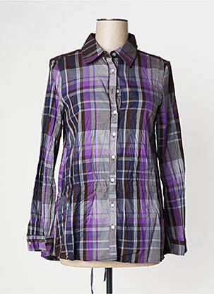 Chemisier coupe droite manches longues violet BEST MOUNTAIN femme
