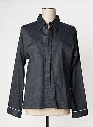 Chemisier poches poitrine manches longues gris SETRAK femme
