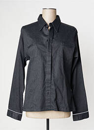 Chemisier poches poitrine manches longues gris SETRAK femme